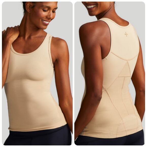 Tommie Copper Women's Lower Back Support Nude Tan Tank Top Size XL New! - Picture 1 of 11